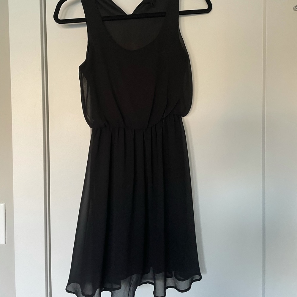 Chiffon black dress